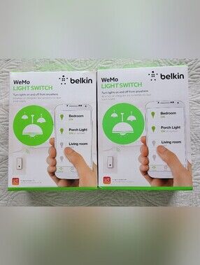 Belkin WeMo Wi‑Fi Smart Light Switch  F7C030f One Box New One box opened See pic